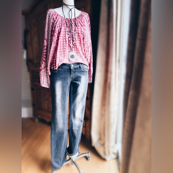 Free People Terra Cotta Peasant Top - Picture 12 of 16